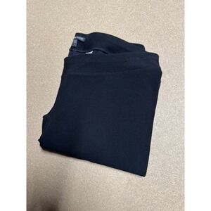 Eileen Fisher Black Viscose Blend Stretch Knit Leggings Women's Size‎ L